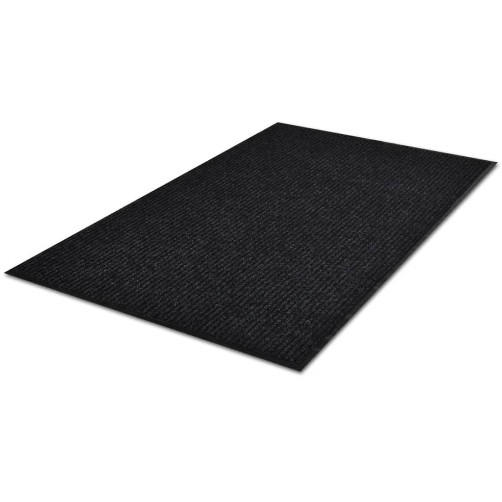 Musta PVC Ovimatto 90 x 120 cm - Sisustajankoti.fi