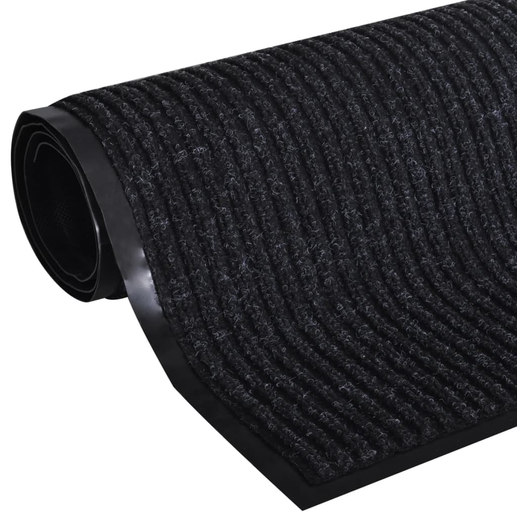 Musta PVC Ovimatto 90 x 150 cm - Sisustajankoti.fi