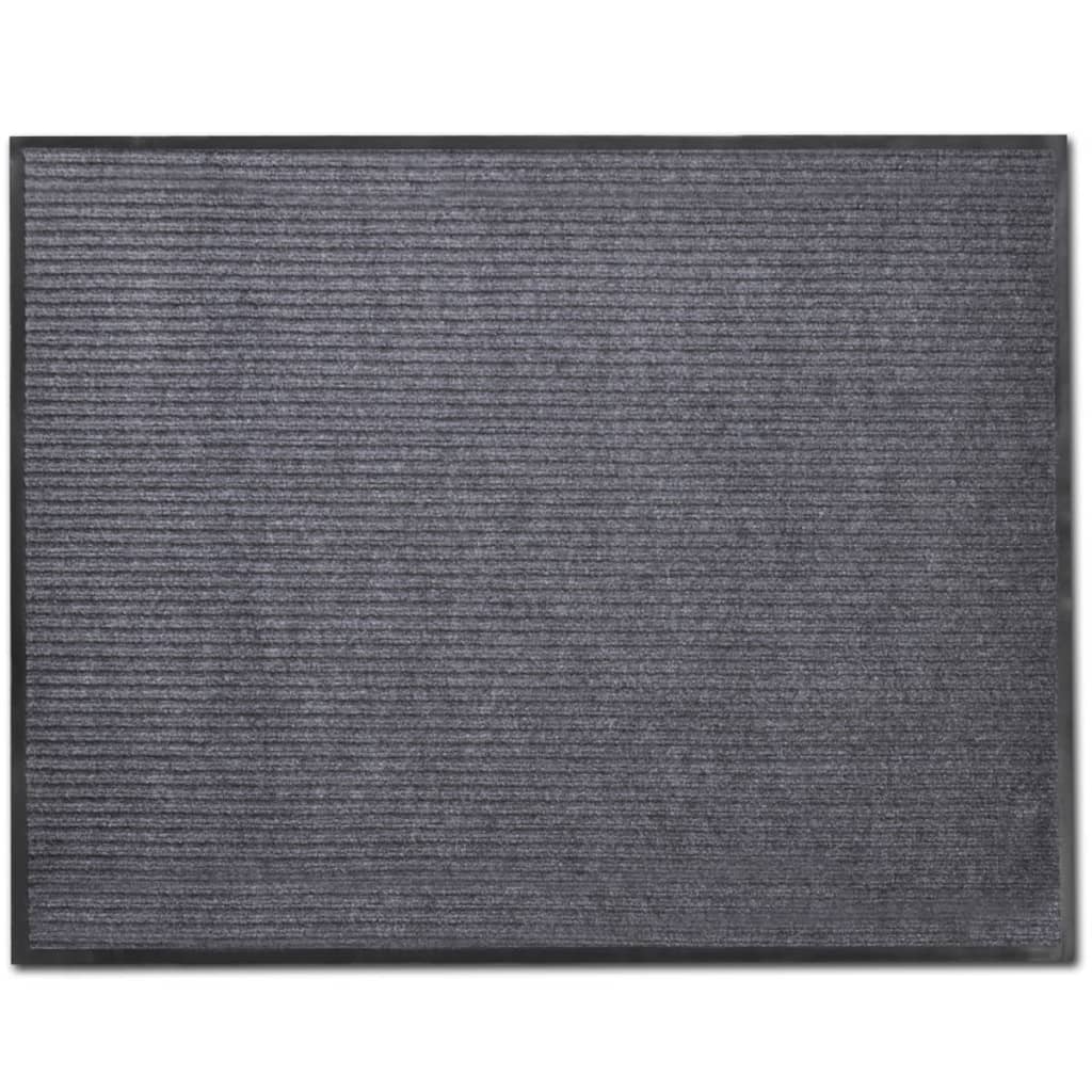 Harmaa PVC Ovimatto 90 x 60 cm - Sisustajankoti.fi