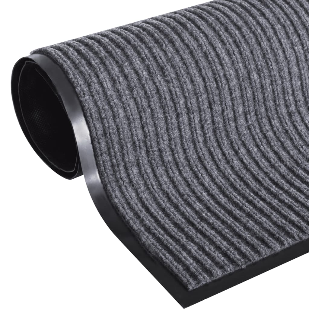 Harmaa PVC Ovimatto 90 x 60 cm - Sisustajankoti.fi