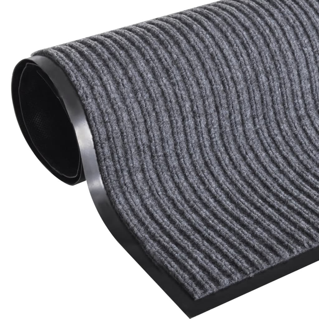 Harmaa PVC Ovimatto 90 x 120 cm - Sisustajankoti.fi