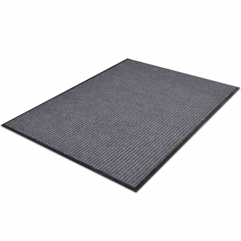 Harmaa PVC Ovimatto 90 x 120 cm - Sisustajankoti.fi