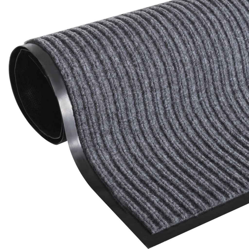Harmaa PVC Ovimatto 90 x 150 cm - Sisustajankoti.fi