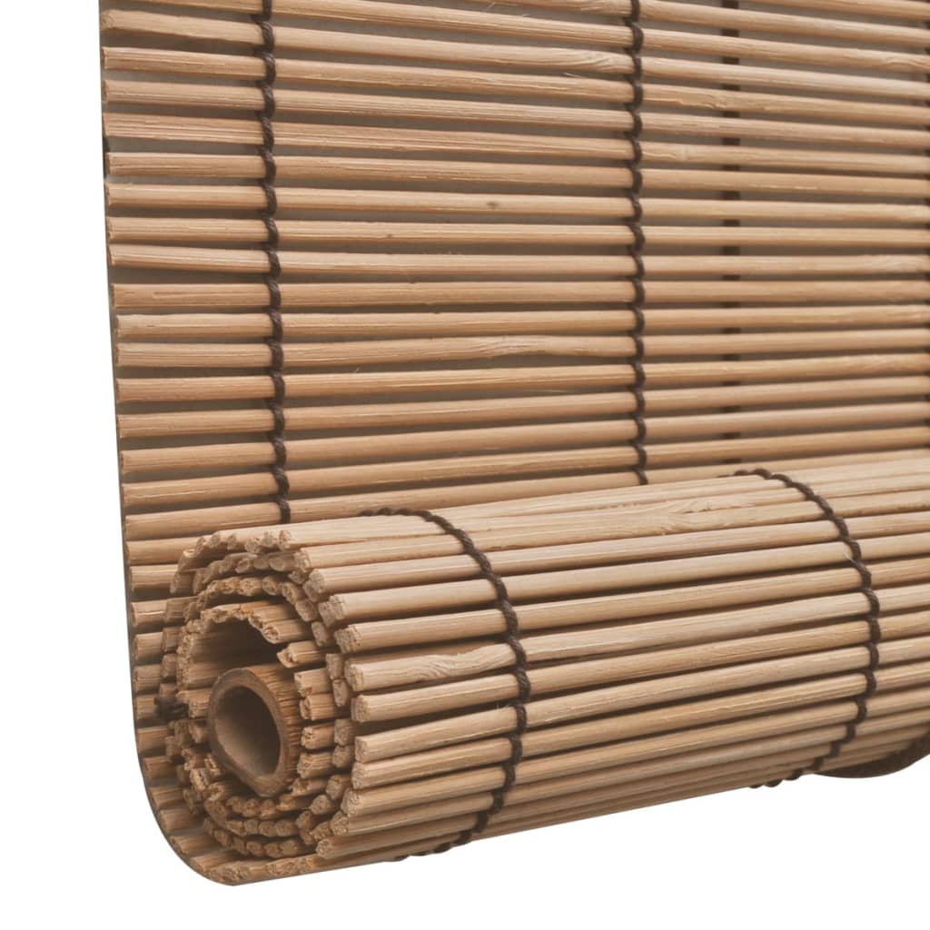 Ruskea Bambu rullaverho 80 x 160 cm - Sisustajankoti.fi