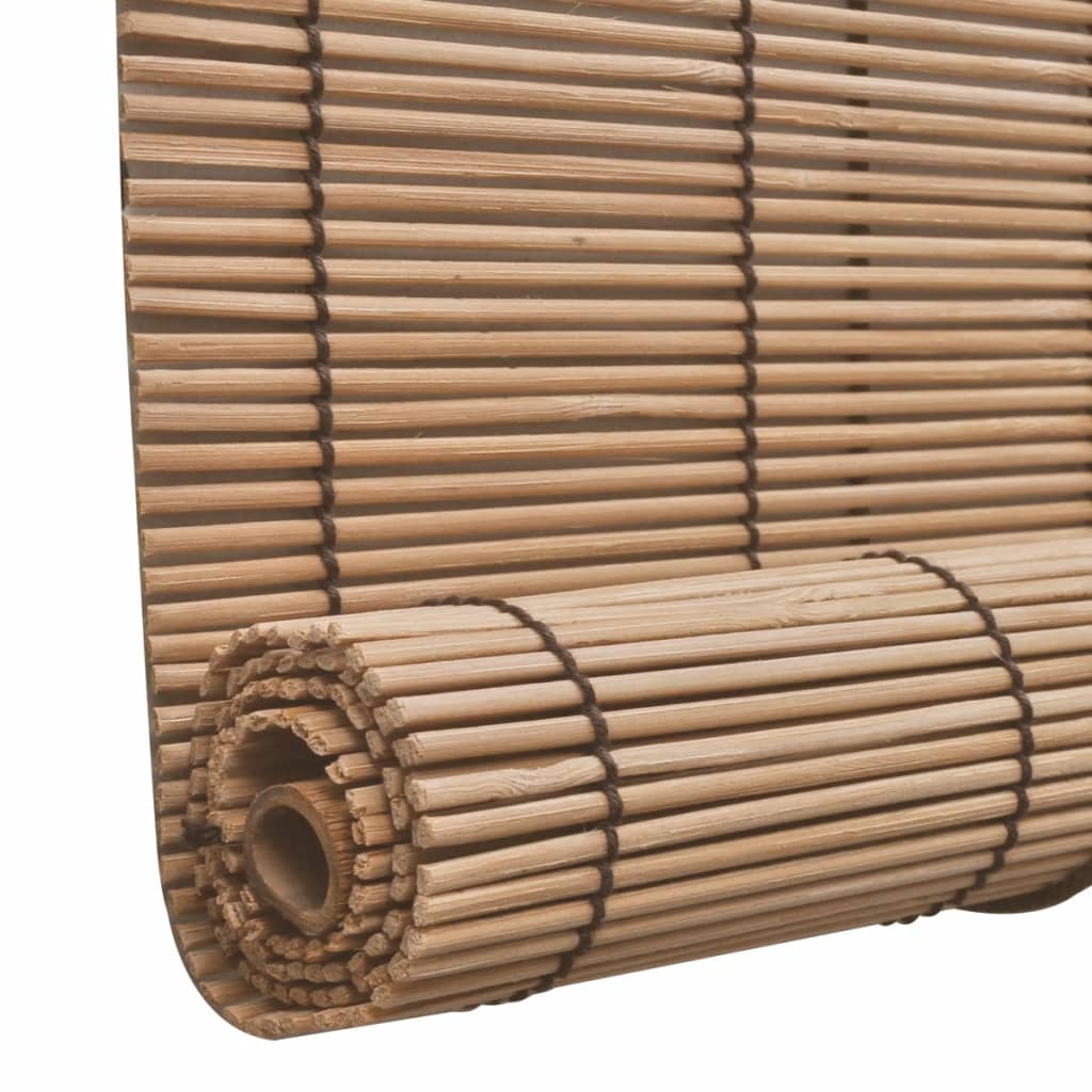 Ruskeat bambu rullaverhot 120 x 220 cm - Sisustajankoti.fi