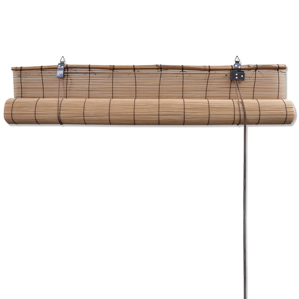 Ruskeat bambu rullaverhot 150 x 220 cm - Sisustajankoti.fi