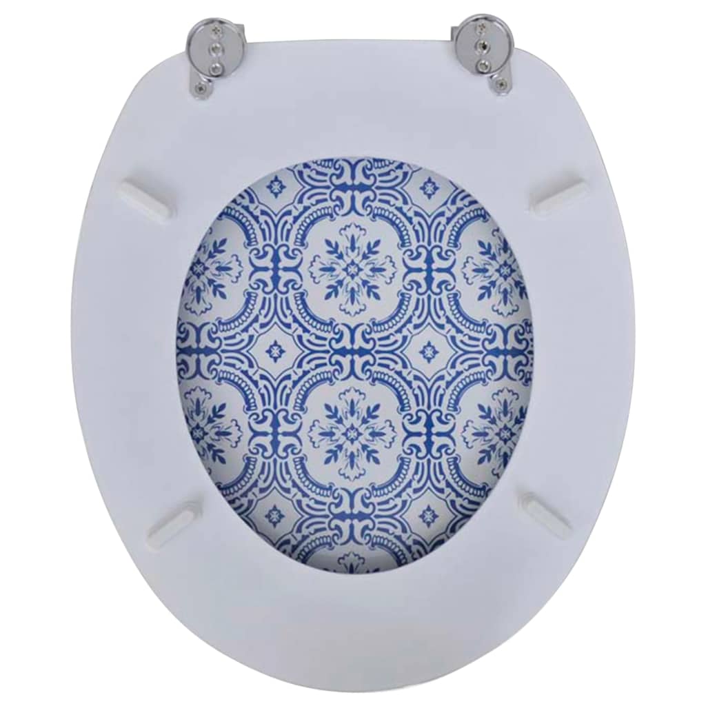 WC Istuimen Kansi MDF Posliini Kuviointi - Sisustajankoti.fi