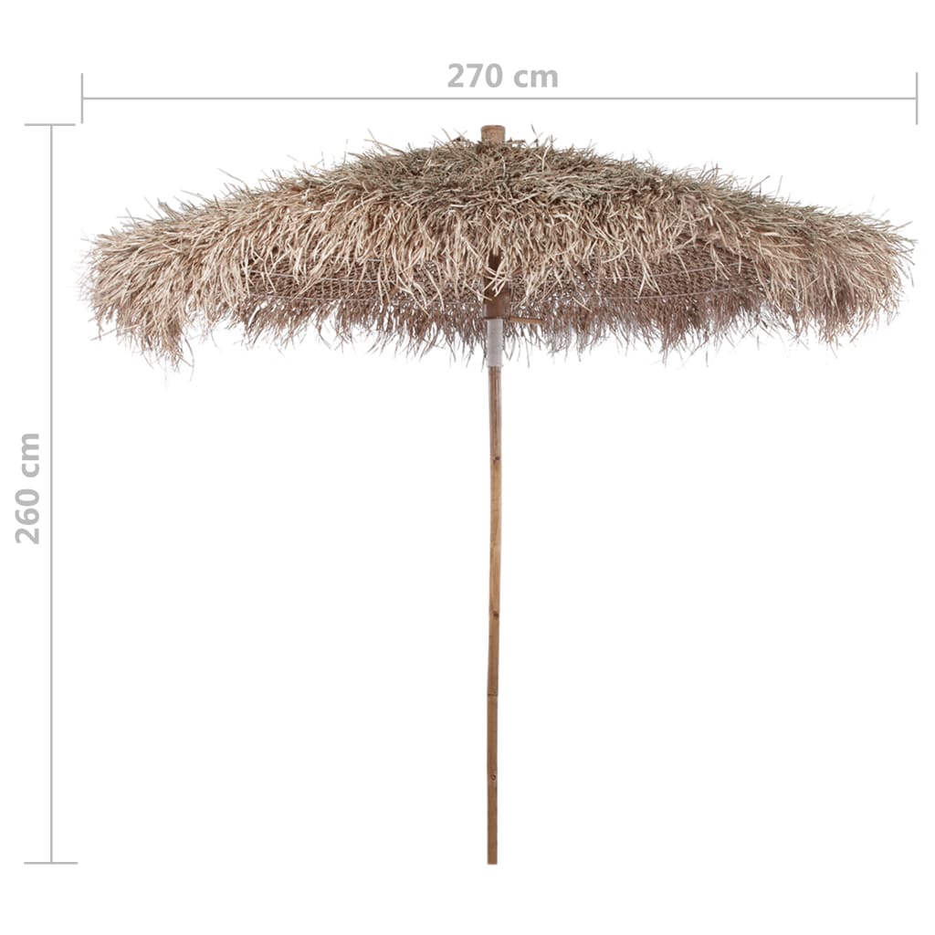 Aurinkovarjo bambu/banaanipuun lehdet 270 cm - Sisustajankoti.fi