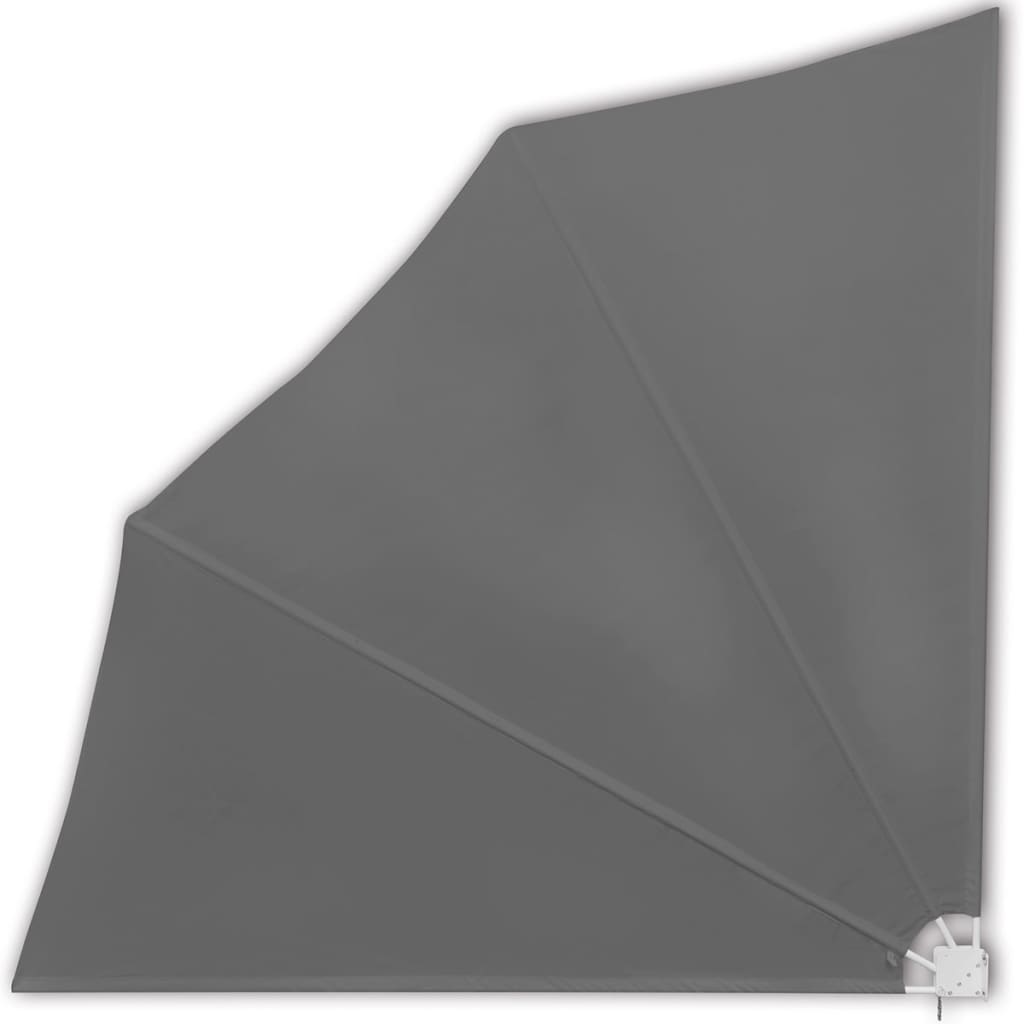 Kokoontaittuva parvekkeen sivumarkiisi harmaa 140x140 cm - Sisustajankoti.fi