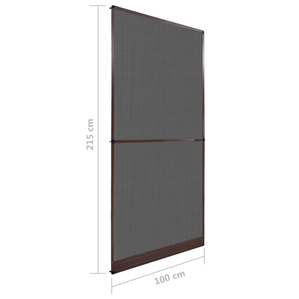 Saranoitu ruskea hyönteisverkko oviin 100 x 215 cm - Sisustajankoti.fi