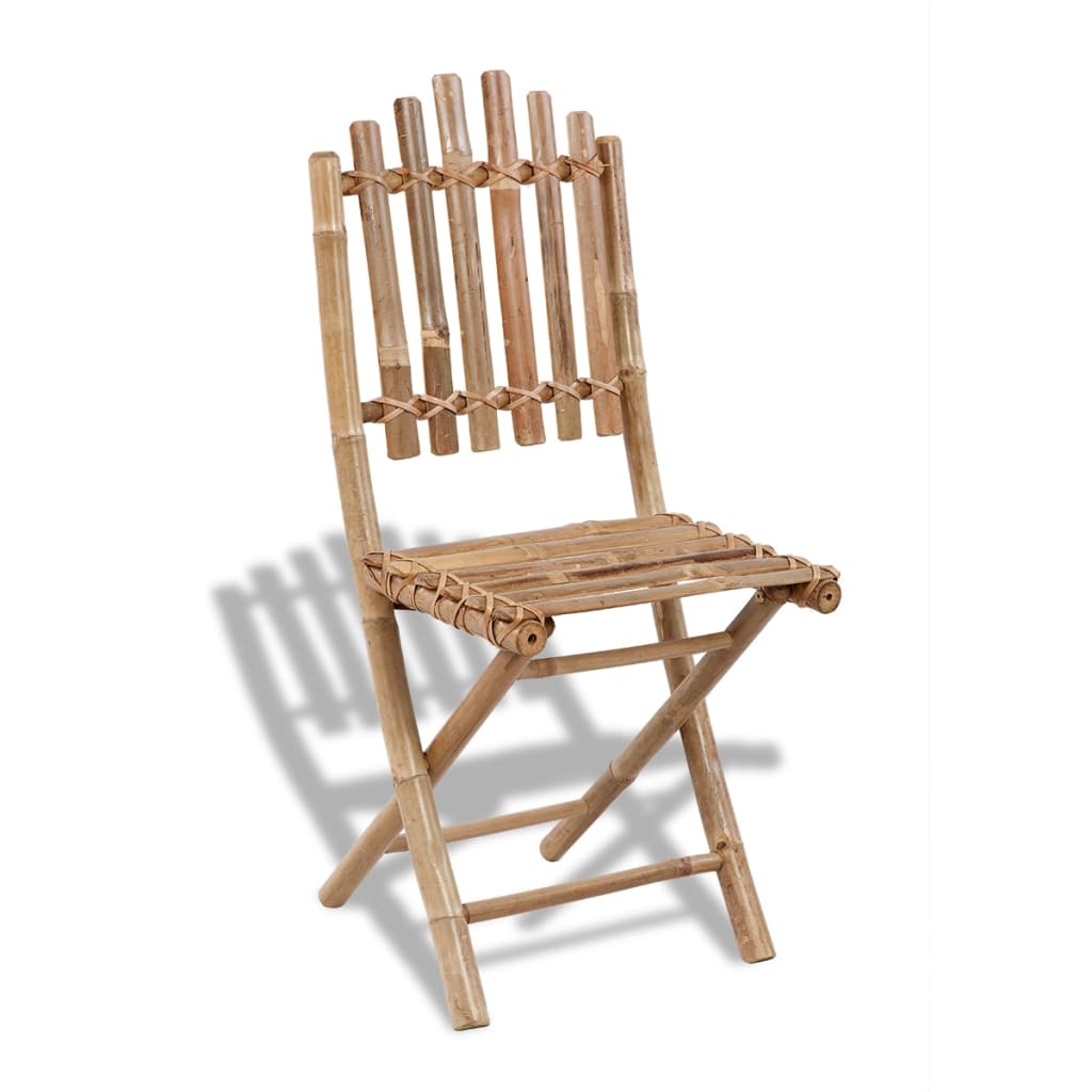 Kokoontaitettavat ulkotuolit 4 kpl bambu - Sisustajankoti.fi