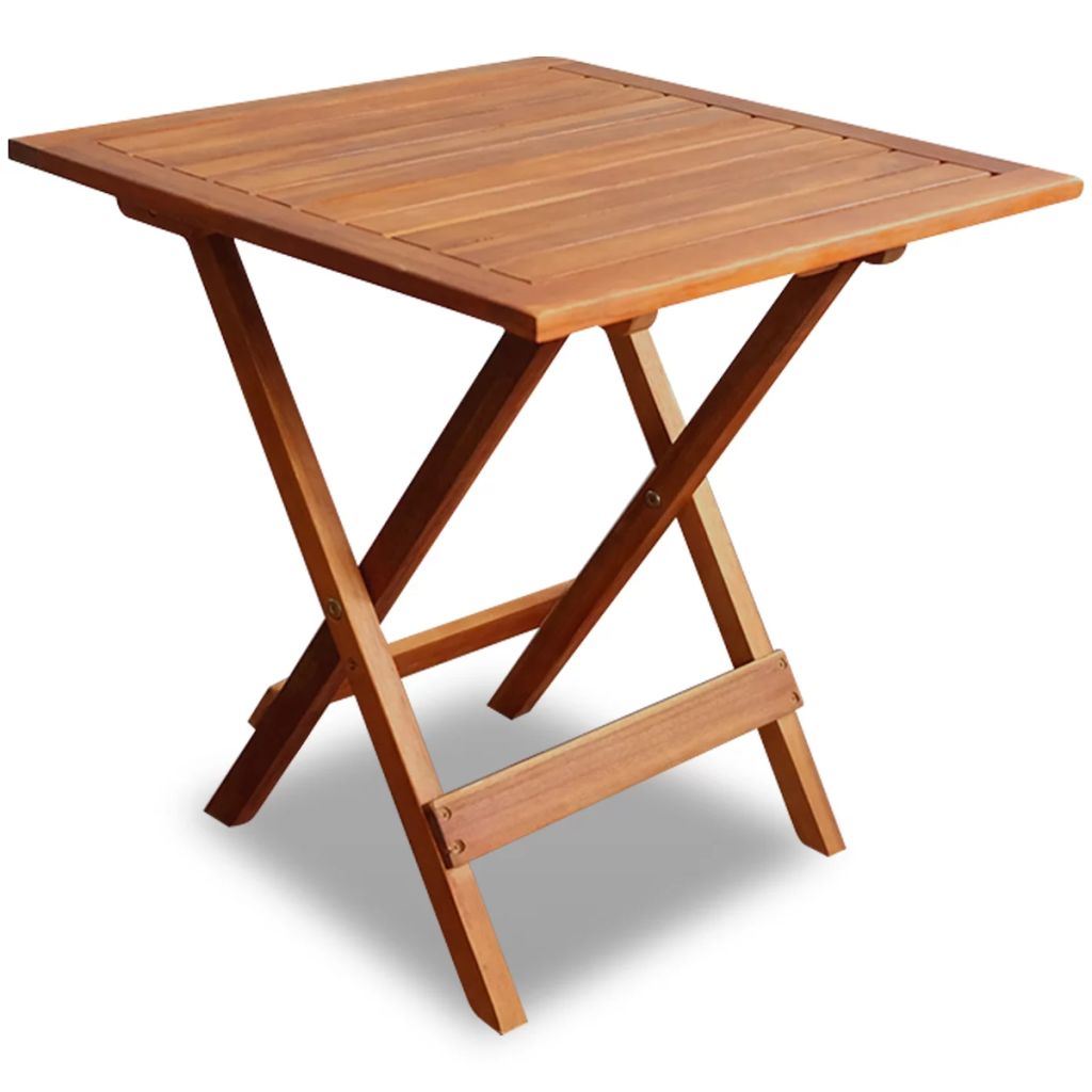 Bistropöytä 46x46x47 cm täysi akaasiapuu - Sisustajankoti.fi