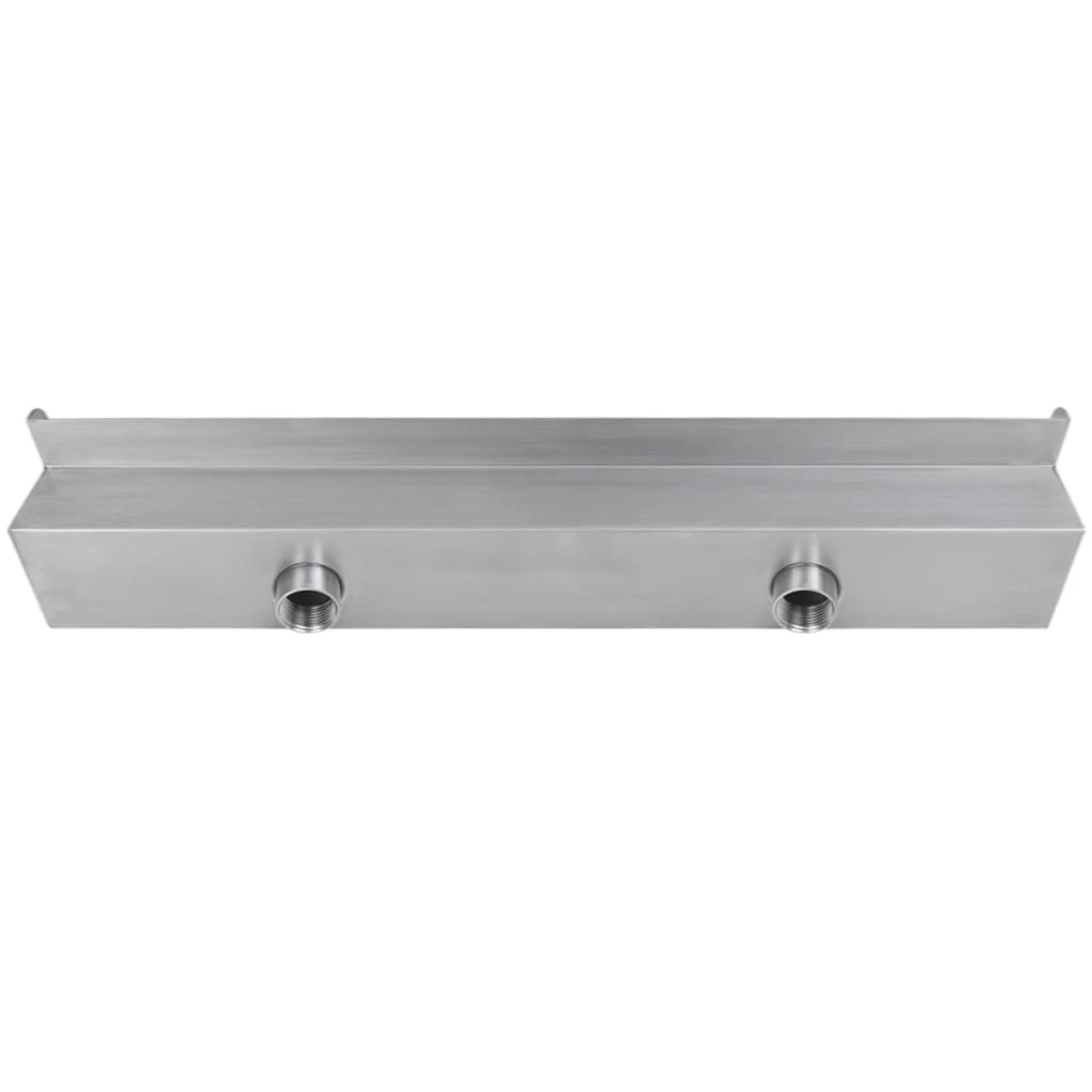 Suorakaide Uima-altaan Suihkulähde LED:llä Ruostumaton Teräs 60 cm - Sisustajankoti.fi