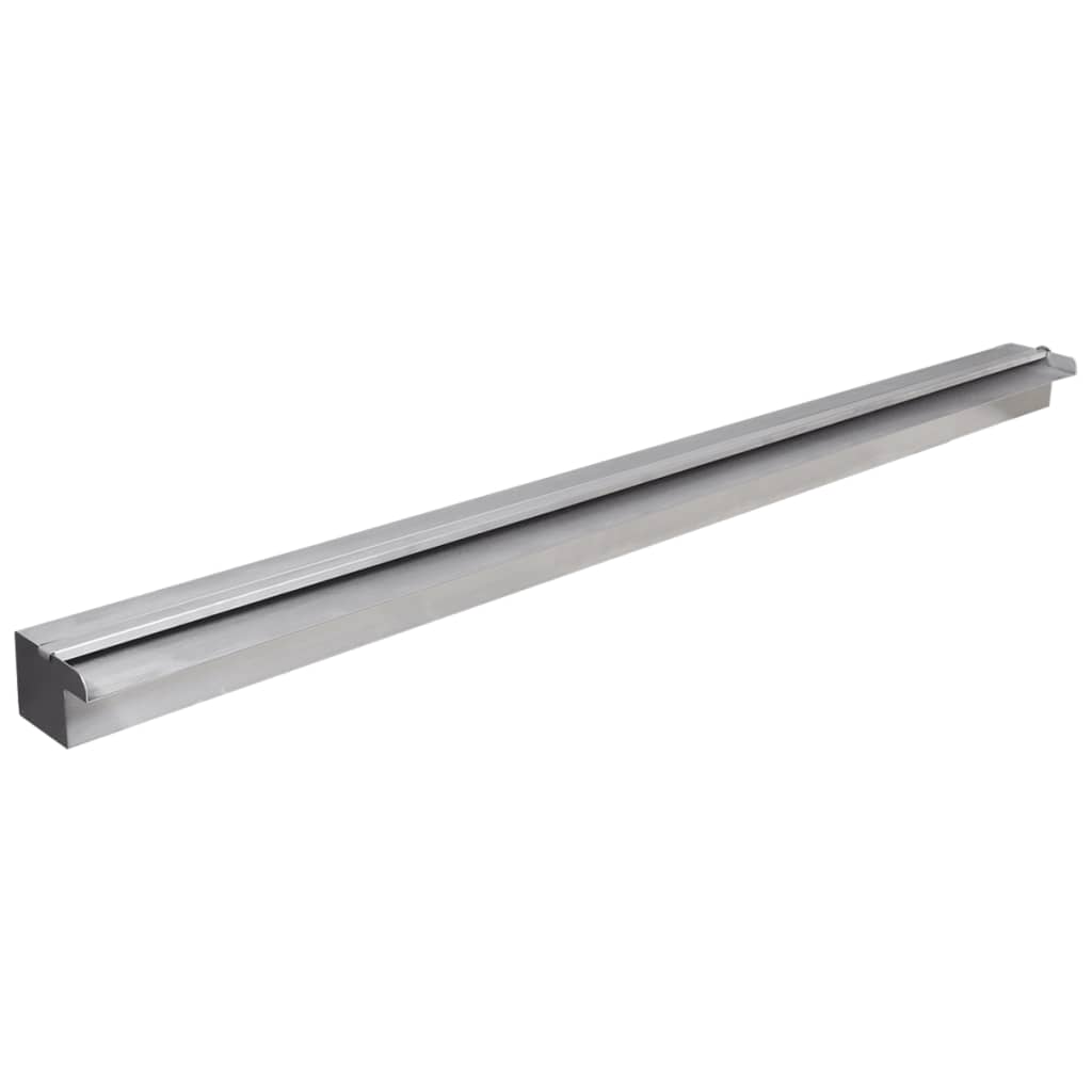 Suorakaide Uima-altaan Suihkulähde LED:llä Ruostumaton Teräs 150 cm - Sisustajankoti.fi