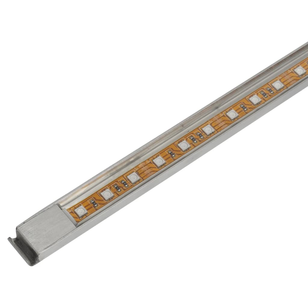 Suorakaide Uima-altaan Suihkulähde LED:llä Ruostumaton Teräs 150 cm - Sisustajankoti.fi