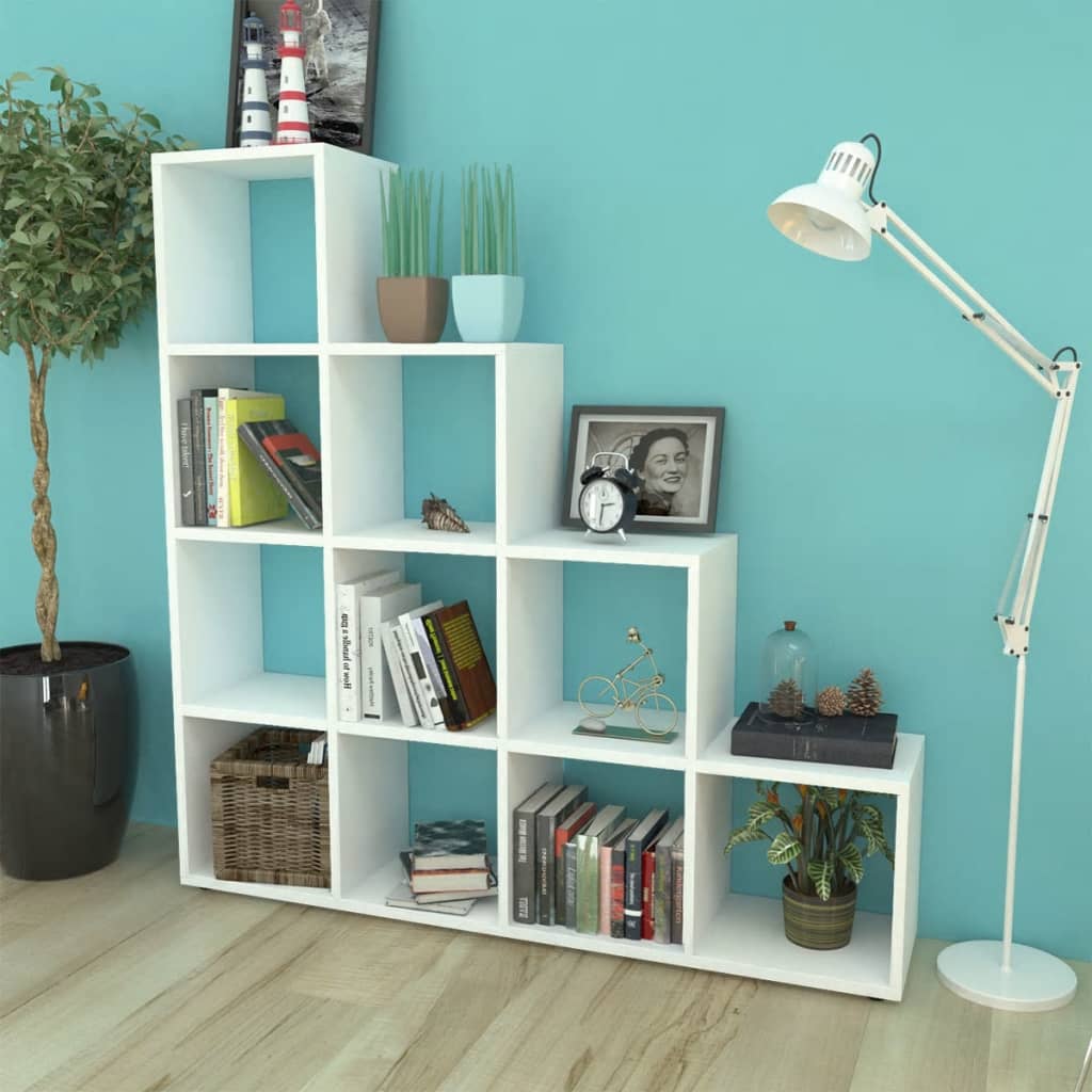 Porraskirjahylly 142 cm valkoinen - Sisustajankoti.fi