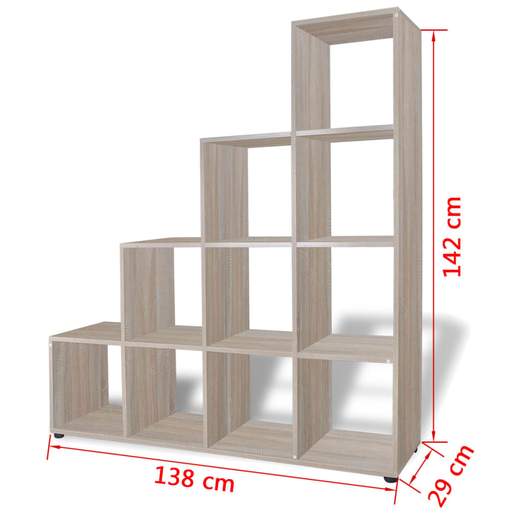 Porraskirjahylly 142 cm tammi - Sisustajankoti.fi