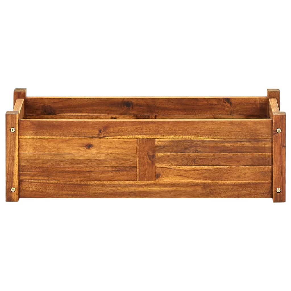 Puutarhan korotettu kukkalaatikko akaasiapuu 76x27,6x25 cm - Sisustajankoti.fi