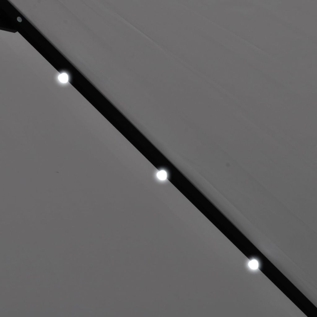 LED Ulokepalkki Päivänvarjo 3 m Hiekanvaalea - Sisustajankoti.fi