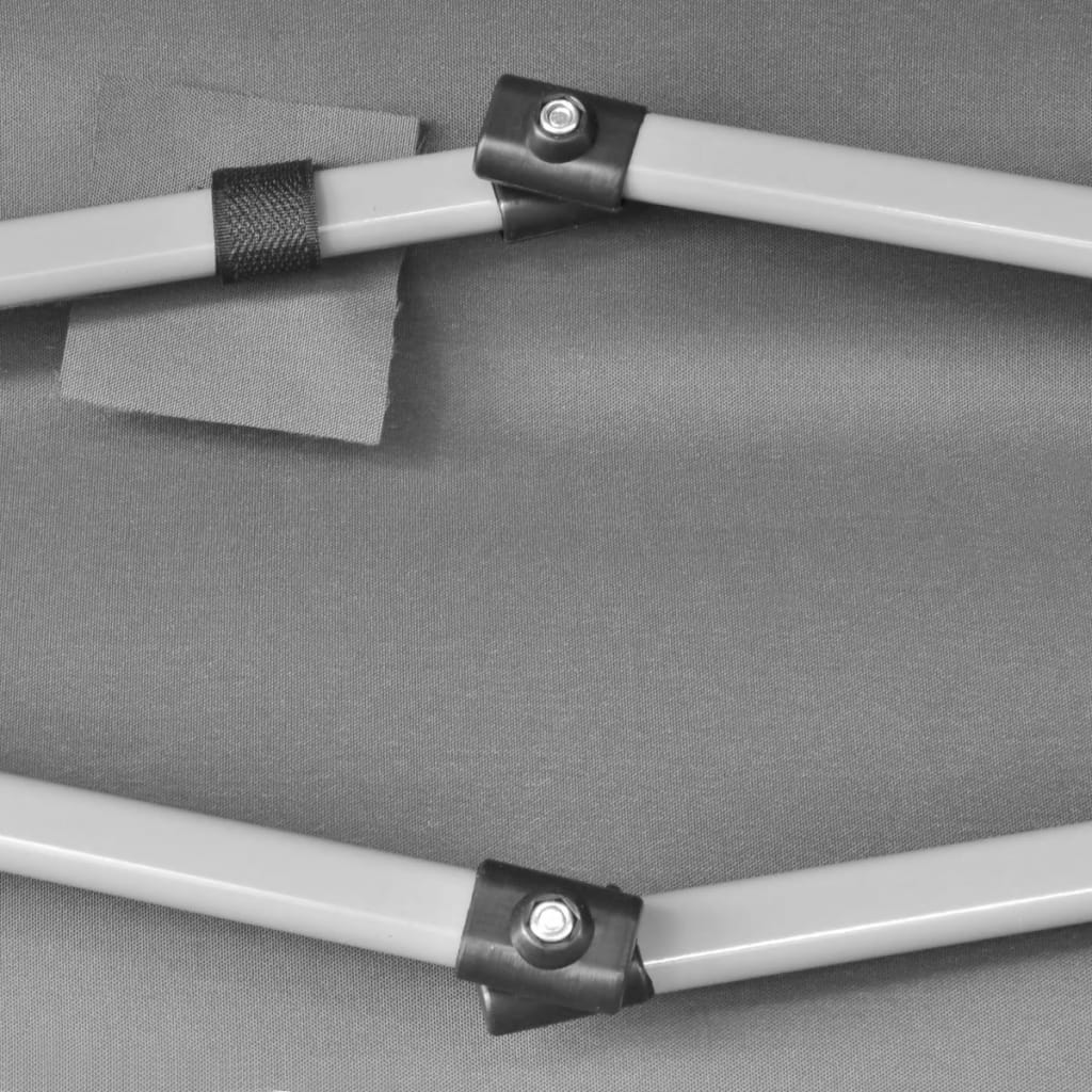 Kuusikulmainen Pop-Up Juhlateltta harmaa 3,6x3,1 m - Sisustajankoti.fi