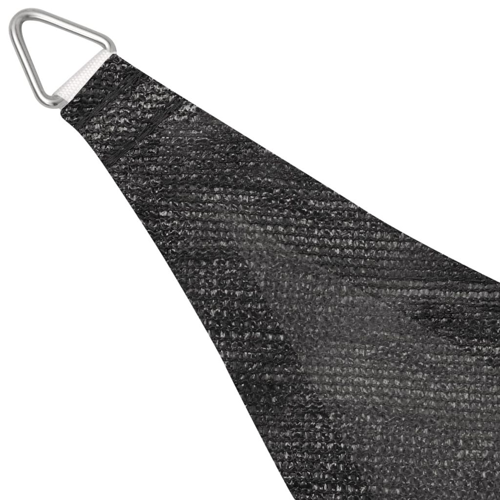 Aurinkovarjo Purje HDPE Kolmikulmainen 3,6x3,6x3,6 m Antrasiitti - Sisustajankoti.fi