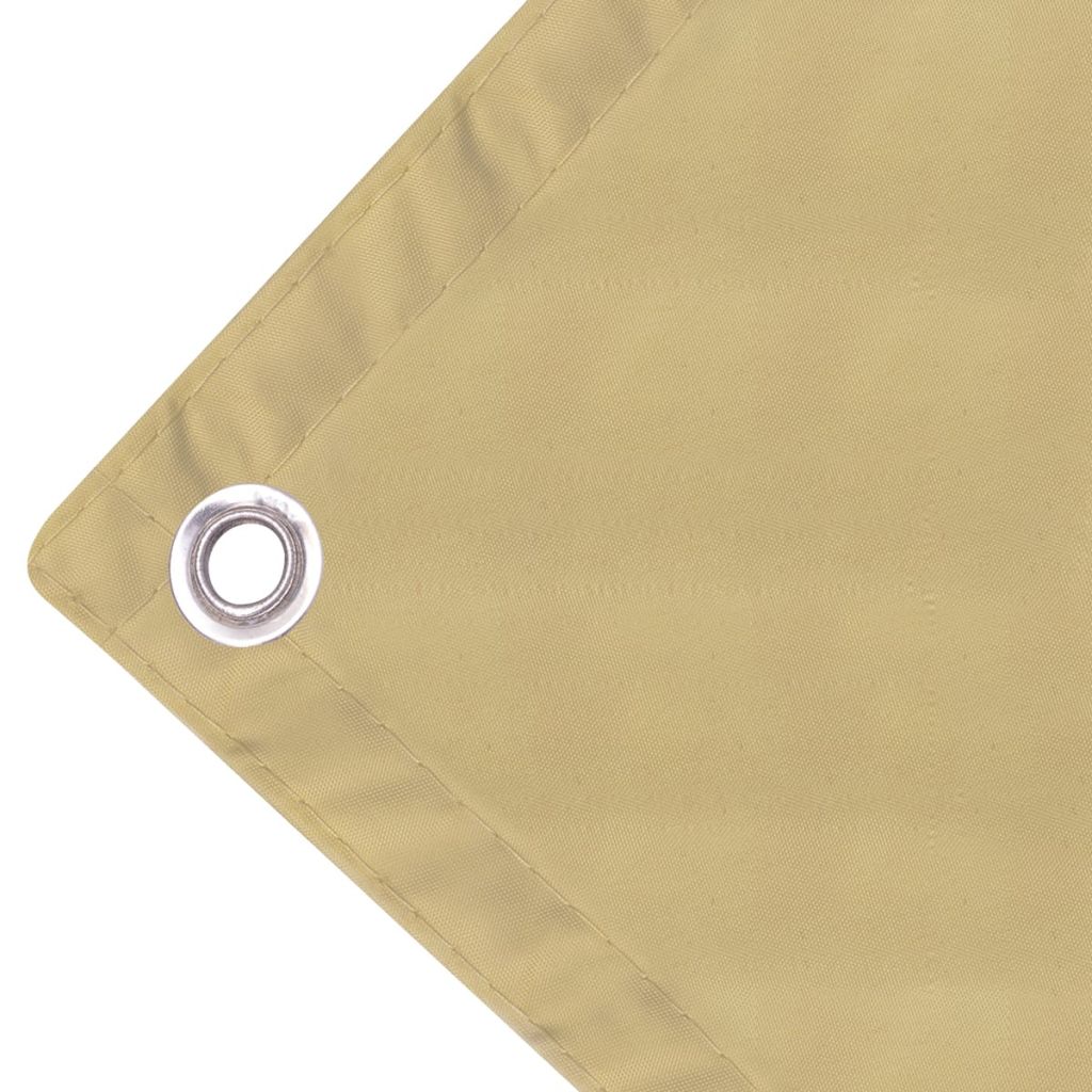 Parvekkeen suoja Oxford-kangas 75x400 cm Beige - Sisustajankoti.fi