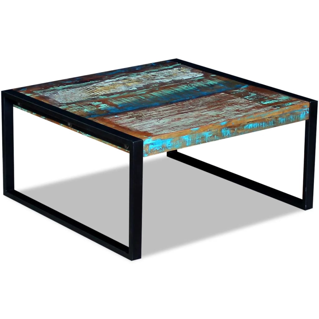 Sohvapöytä täysi kierrätyspuu 80x80x40 cm - Sisustajankoti.fi