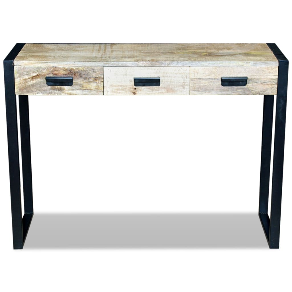 Sivupöytä 3 Lipastolla Kiinteä Mangopuu 110x35x78 cm - Sisustajankoti.fi