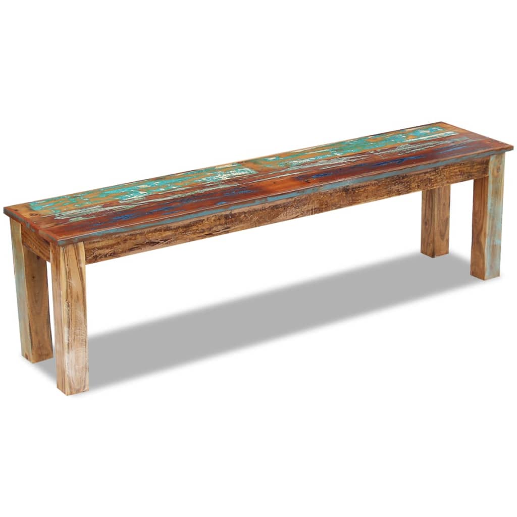 Penkki täysi uusiokäytetty puu 160x35x46 cm - Sisustajankoti.fi