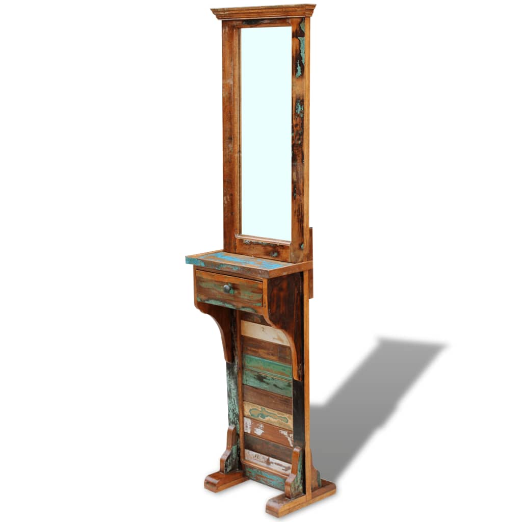 Eteisen peili kierrätetty massiivipuu 47x23x180 cm - Sisustajankoti.fi