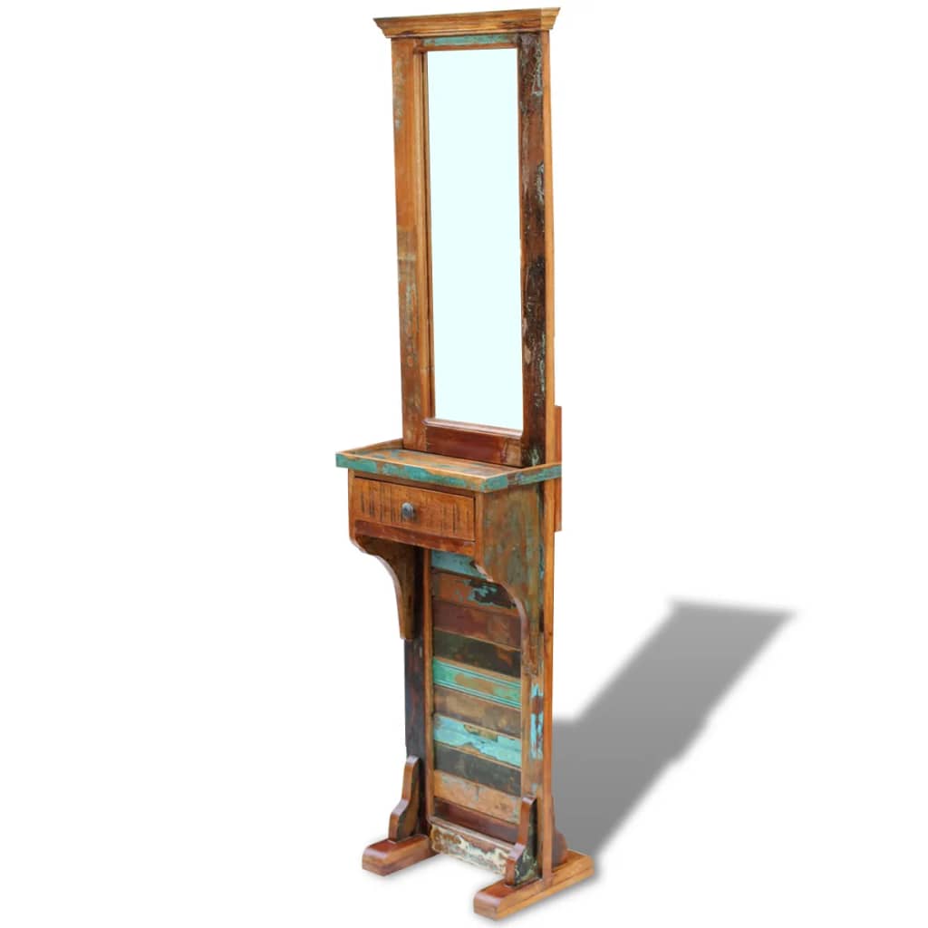 Eteisen peili kierrätetty massiivipuu 47x23x180 cm - Sisustajankoti.fi