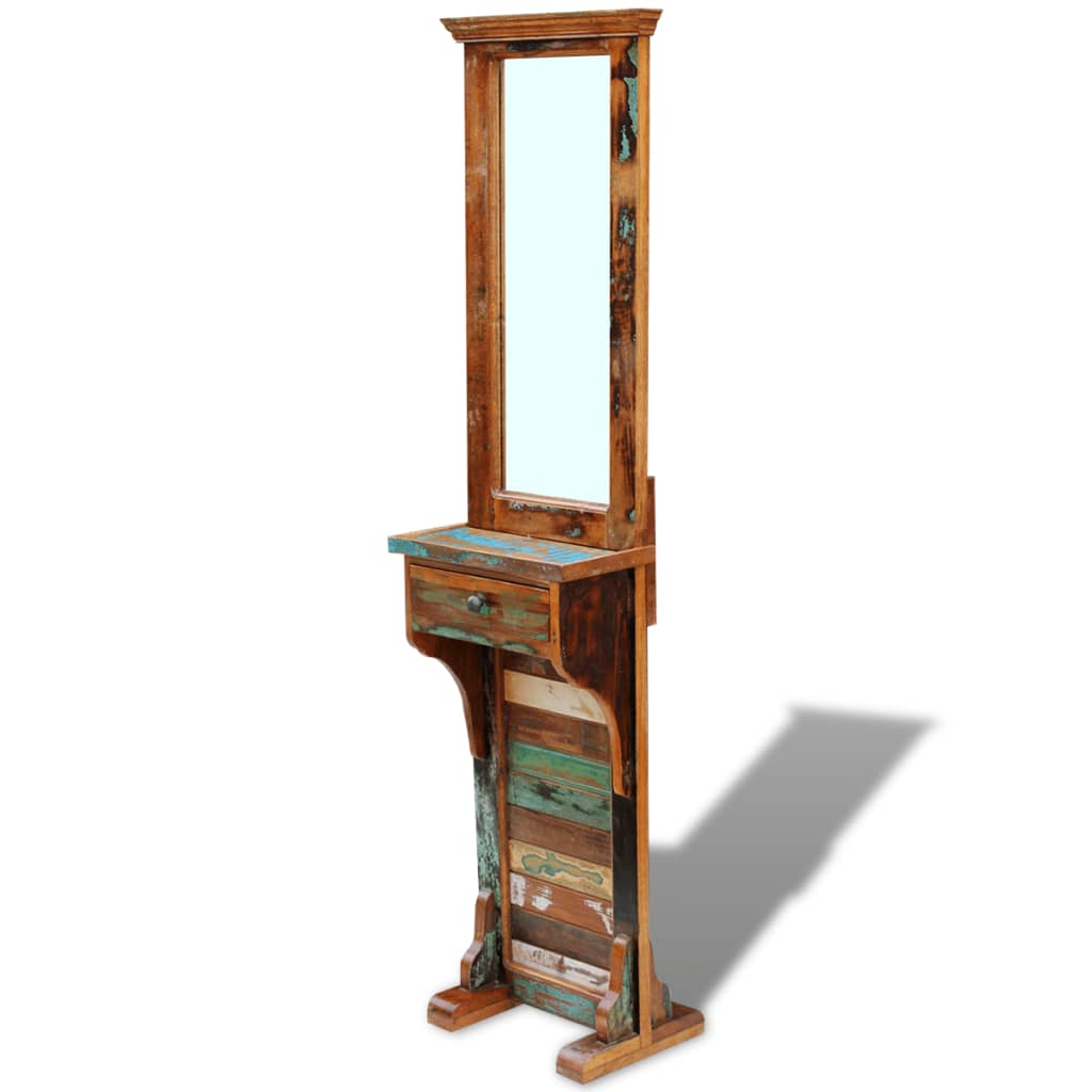 Eteisen peili kierrätetty massiivipuu 47x23x180 cm - Sisustajankoti.fi