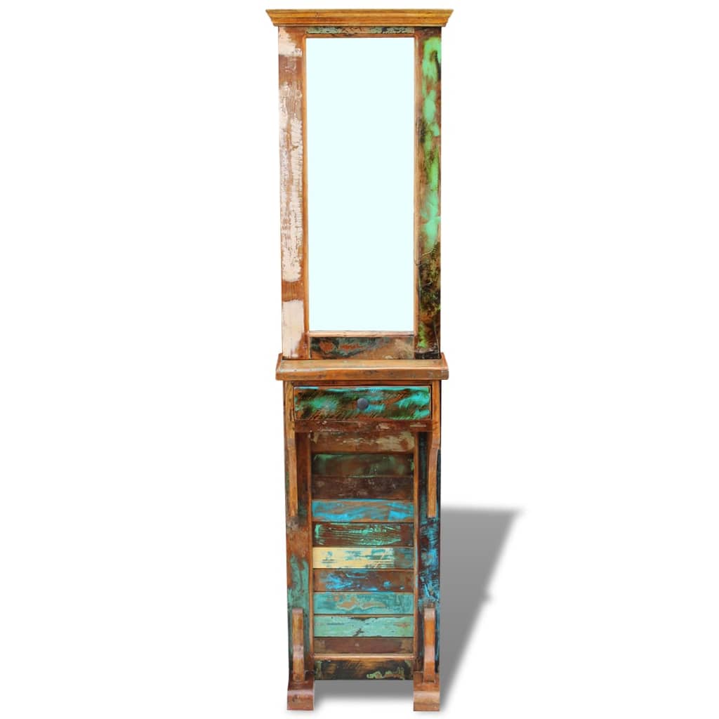 Eteisen peili kierrätetty massiivipuu 47x23x180 cm - Sisustajankoti.fi