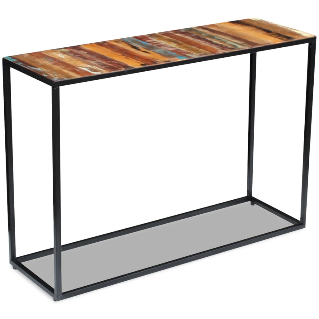 Sivupöytä kierrätetty massiivipuu 110x35x76 cm - Sisustajankoti.fi