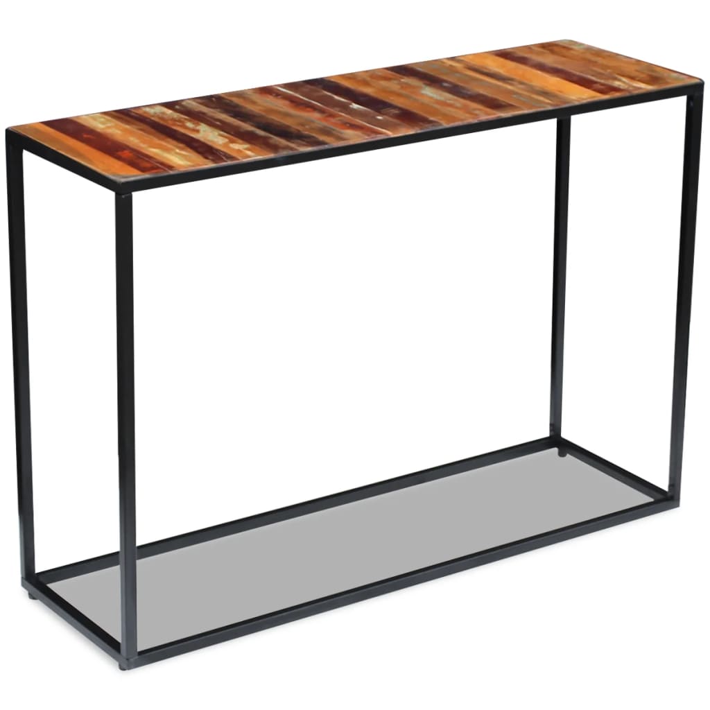 Sivupöytä kierrätetty massiivipuu 110x35x76 cm - Sisustajankoti.fi