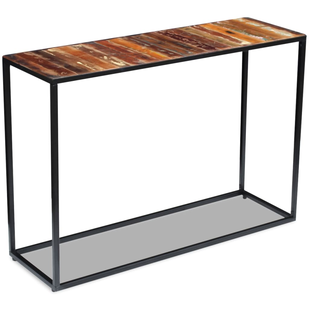 Sivupöytä kierrätetty massiivipuu 110x35x76 cm - Sisustajankoti.fi