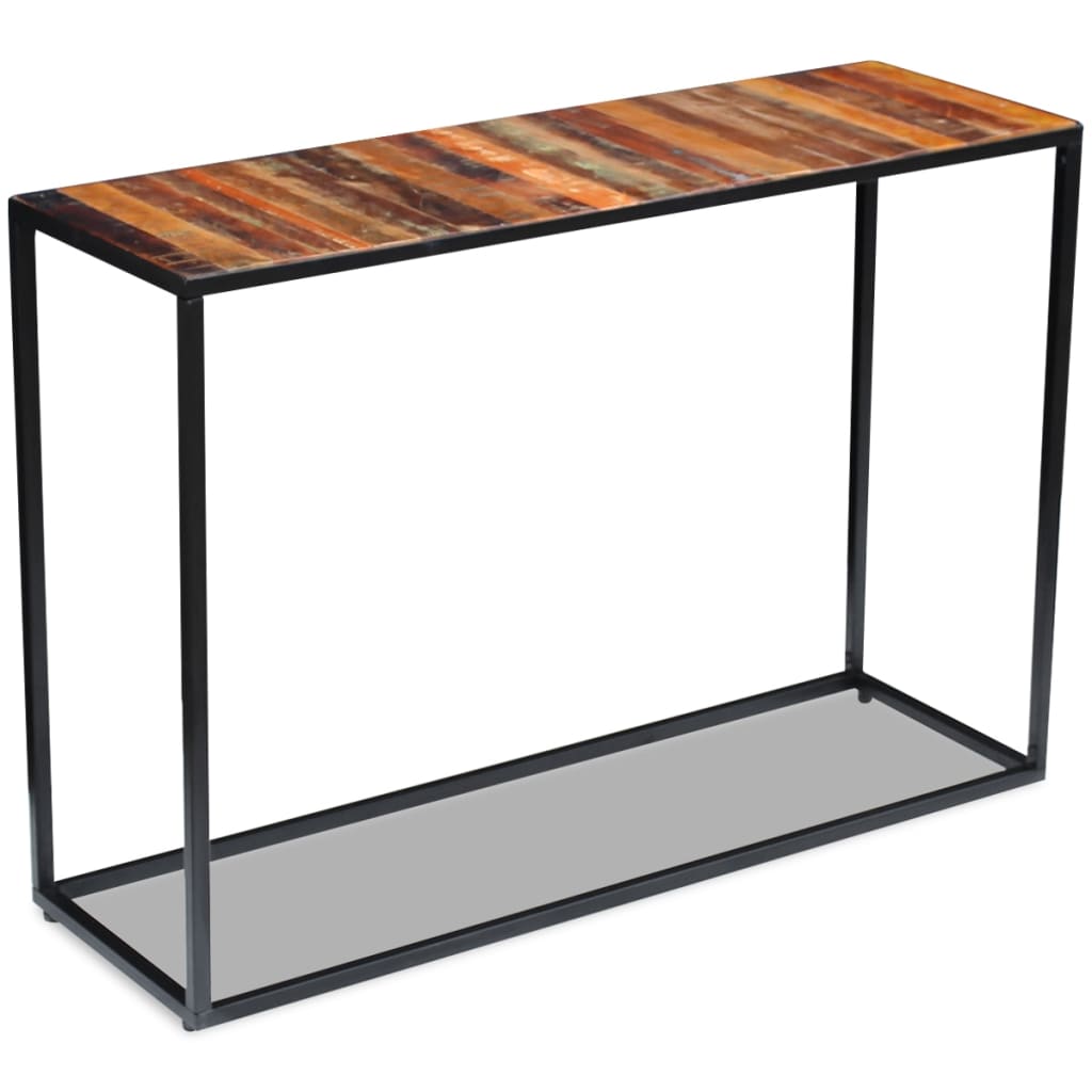 Sivupöytä kierrätetty massiivipuu 110x35x76 cm - Sisustajankoti.fi