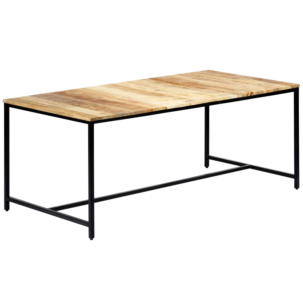 Ruokapöytä 180x90x75 cm karkea mangopuu - Sisustajankoti.fi