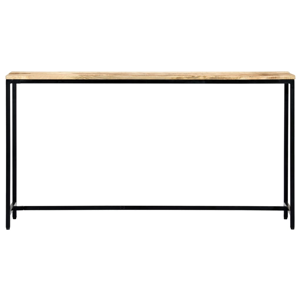 Konsolipöytä 140x35x76 cm täysi karkea mangopuu - Sisustajankoti.fi