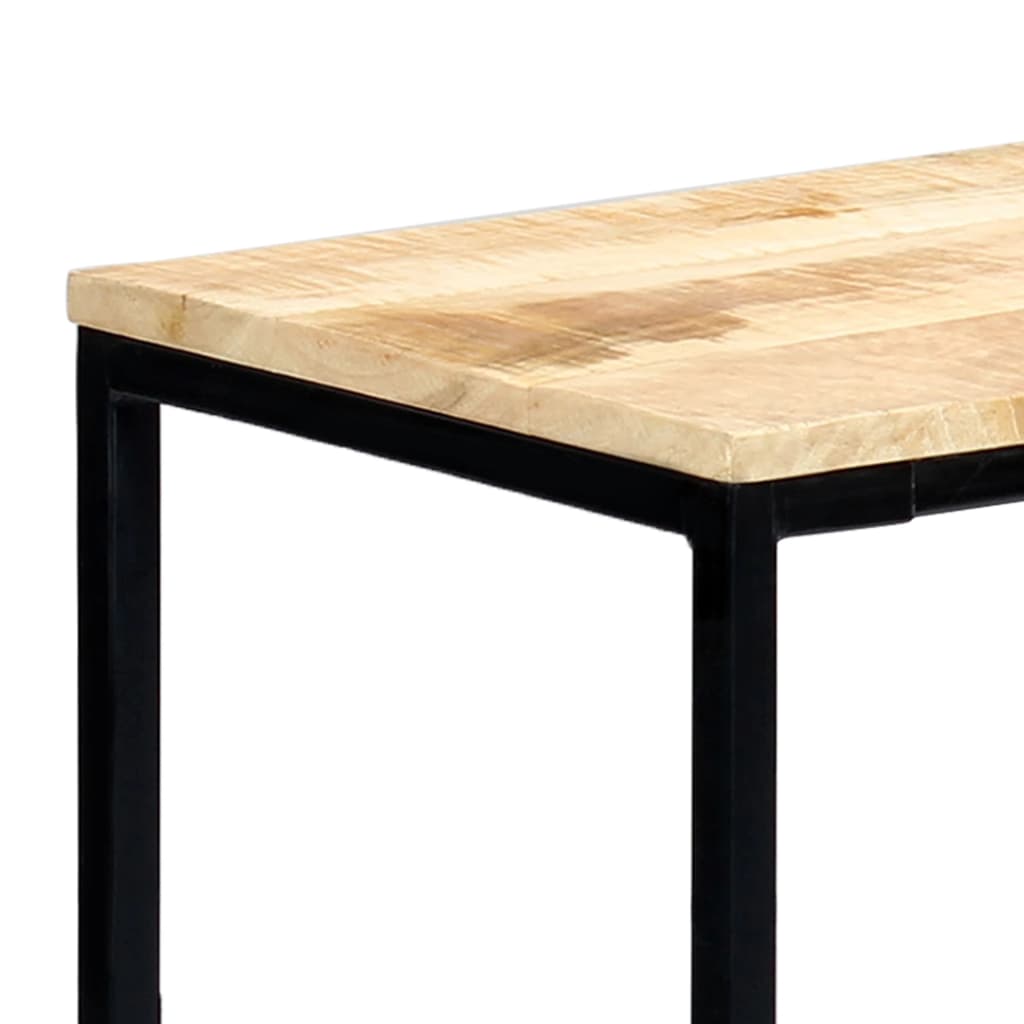 Konsolipöytä 140x35x76 cm täysi karkea mangopuu - Sisustajankoti.fi