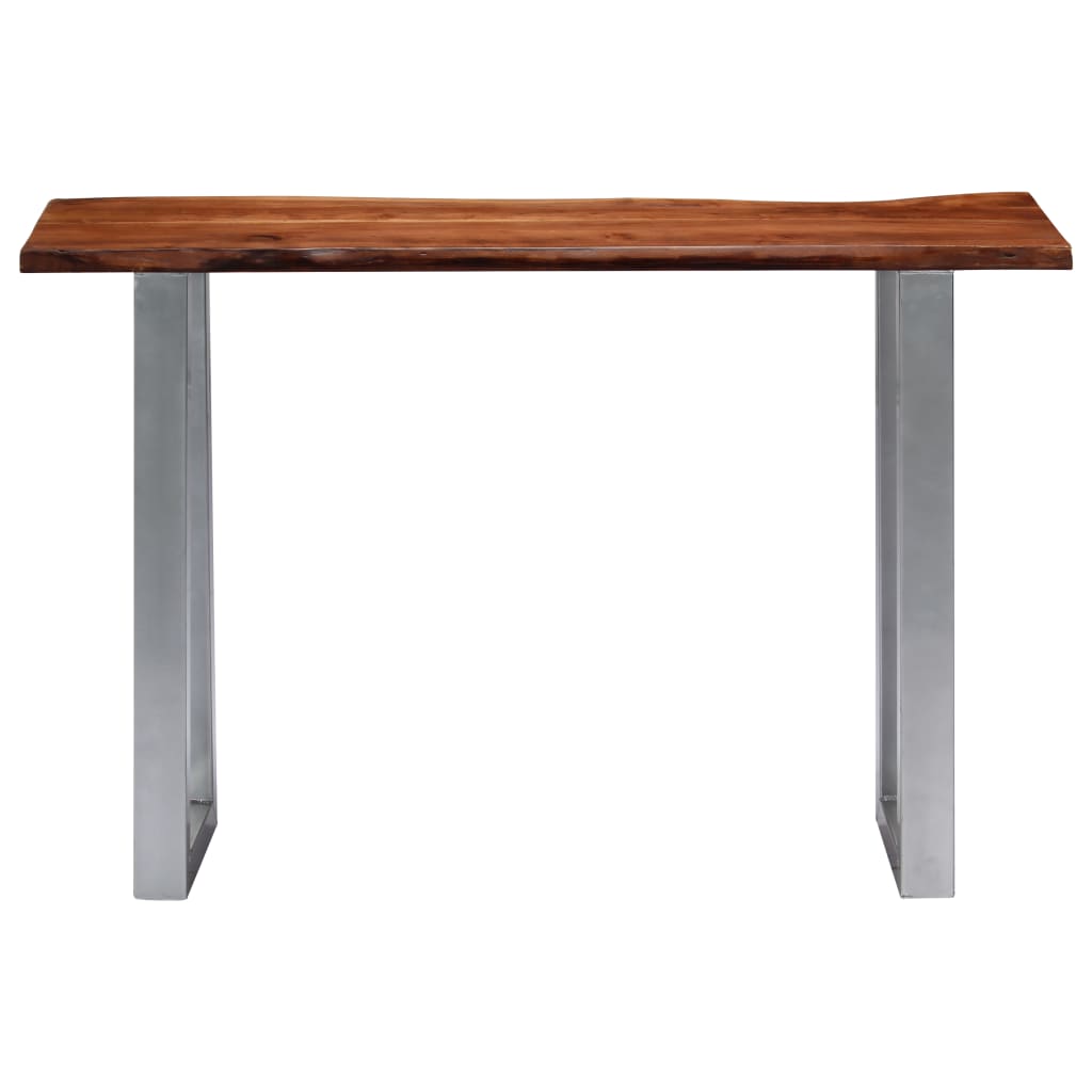 Konsolipöytä 115x35x76 cm akaasiapuu ja rauta - Sisustajankoti.fi