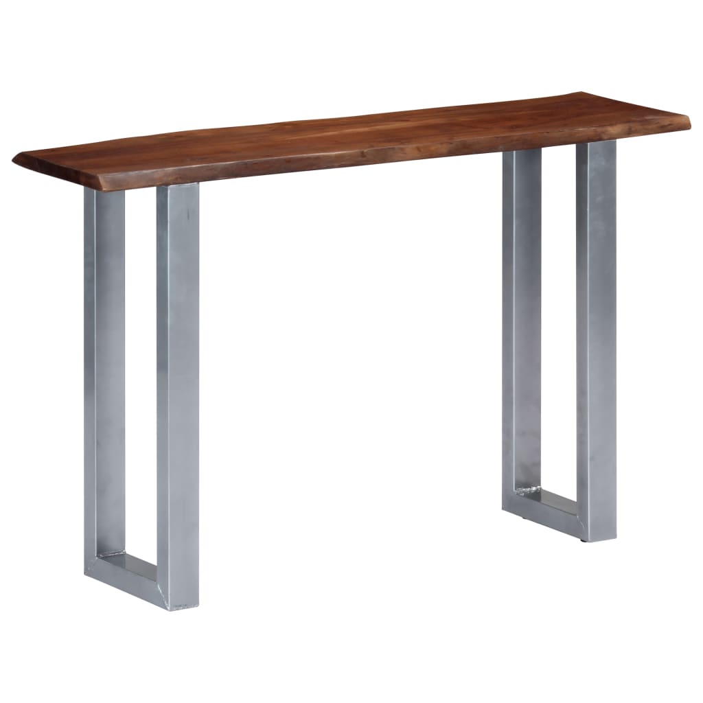 Konsolipöytä 115x35x76 cm akaasiapuu ja rauta - Sisustajankoti.fi