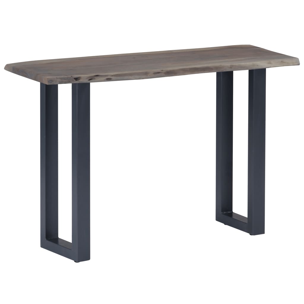 Konsolipöytä harmaa 115x35x76 cm akaasiapuu ja rauta - Sisustajankoti.fi