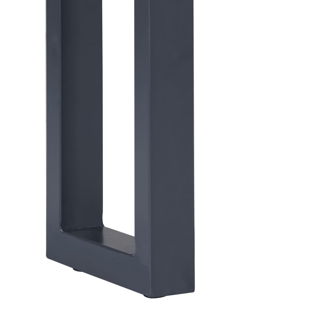 Konsolipöytä harmaa 115x35x76 cm akaasiapuu ja rauta - Sisustajankoti.fi