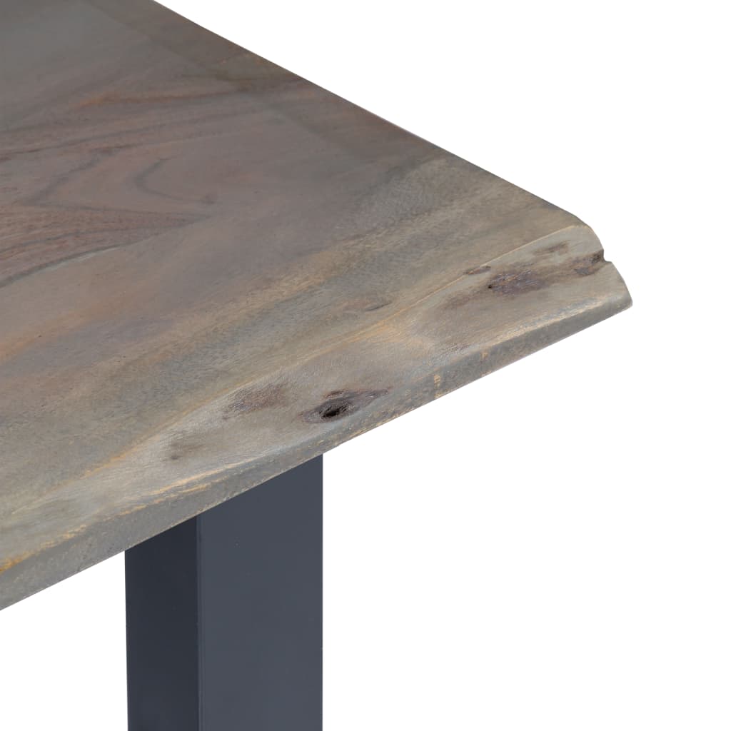 Konsolipöytä harmaa 115x35x76 cm akaasiapuu ja rauta - Sisustajankoti.fi