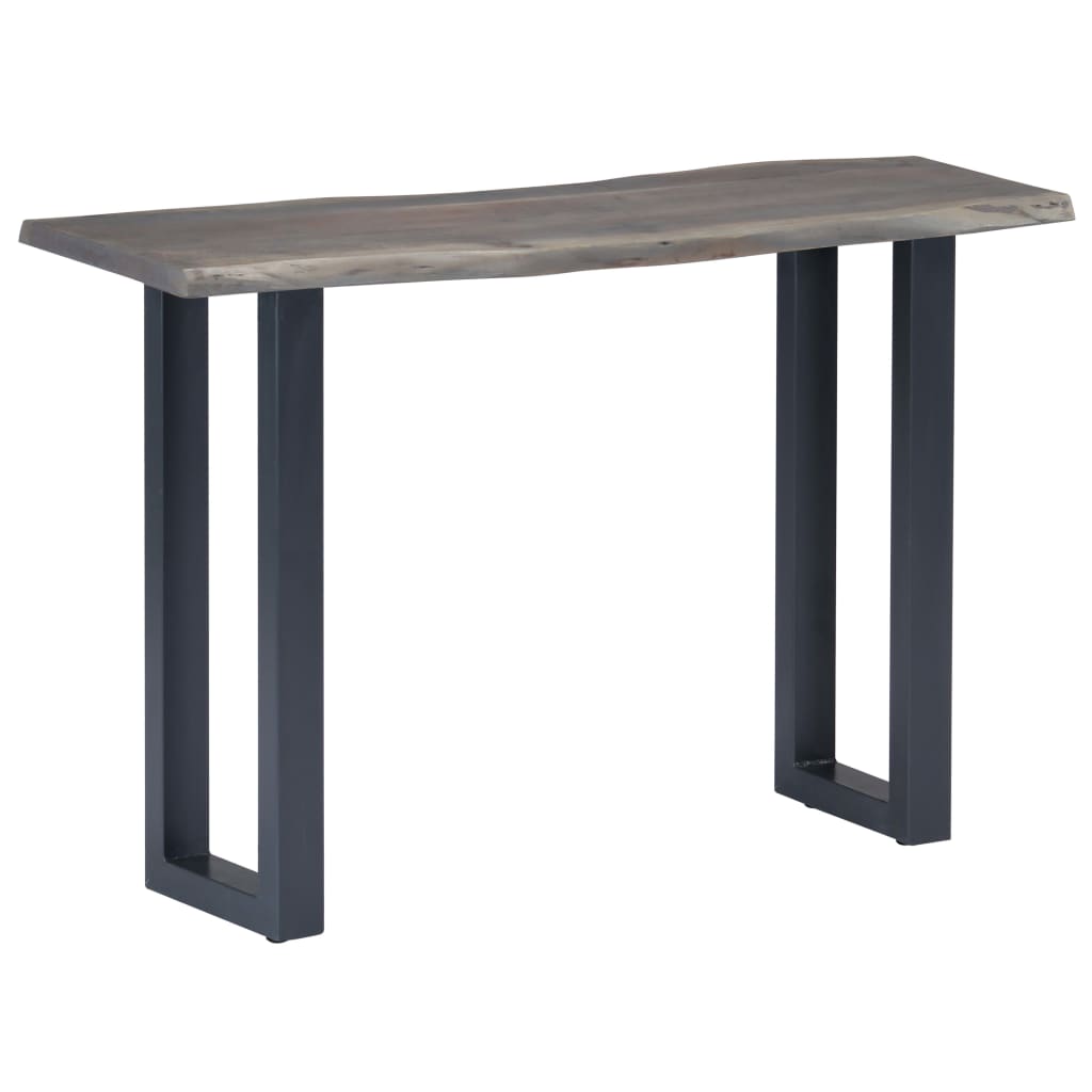 Konsolipöytä harmaa 115x35x76 cm akaasiapuu ja rauta - Sisustajankoti.fi