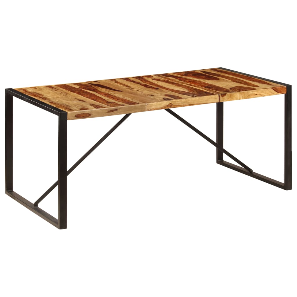 Ruokapöytä kiinteä seesampuu 180x90x75 cm - Sisustajankoti.fi