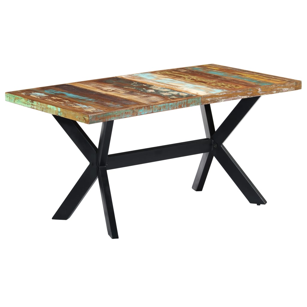 Ruokapöytä 160x80x75 cm uusiokäytetty puu - Sisustajankoti.fi
