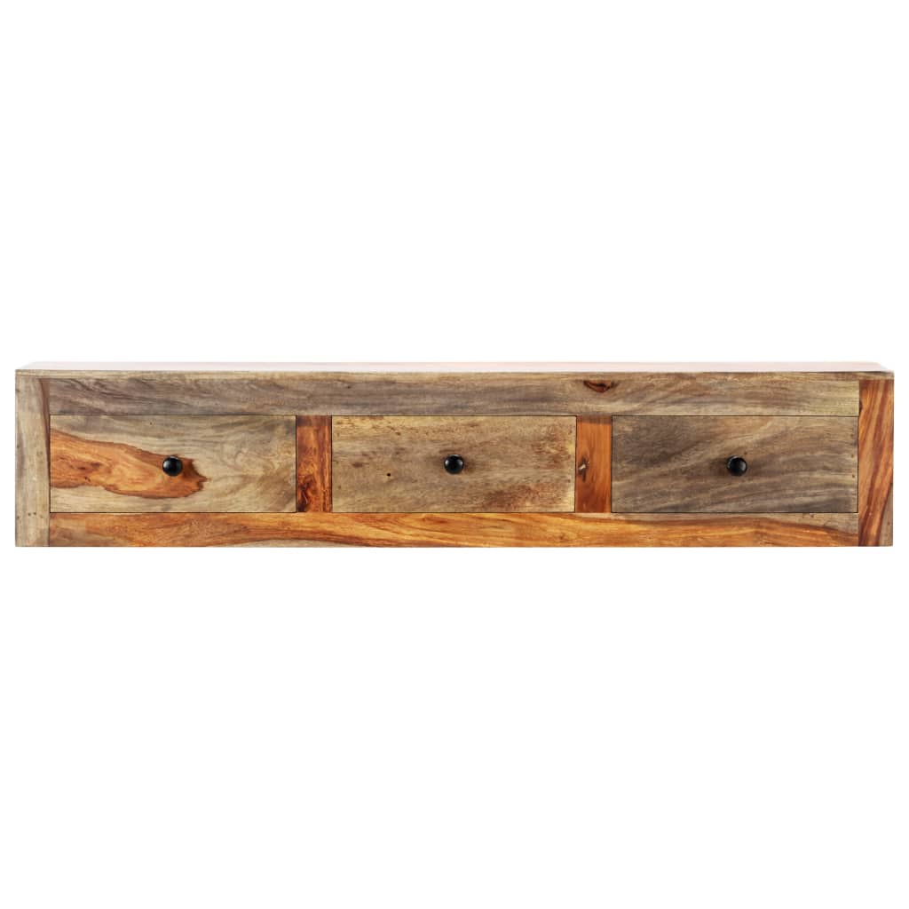 Seinäkonsolipöytä 100x25x20 cm täysi seesampuu - Sisustajankoti.fi