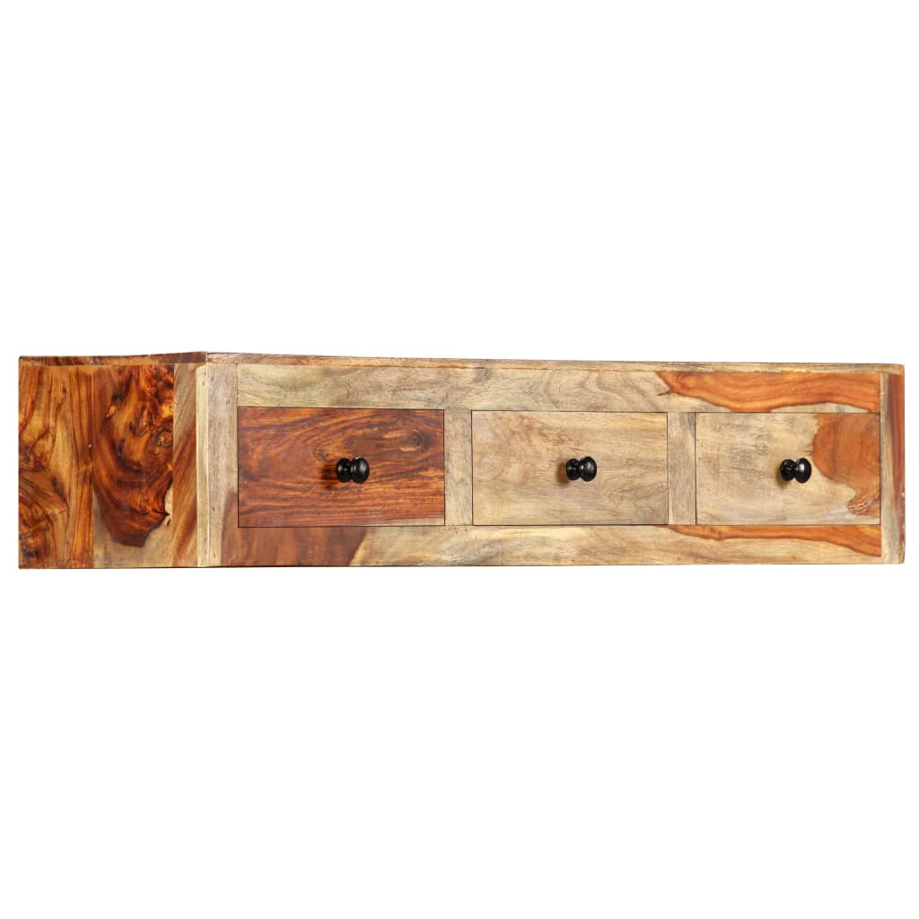 Seinäkonsolipöytä 100x25x20 cm täysi seesampuu - Sisustajankoti.fi